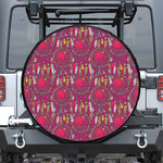 Purple Native Dream Catcher Print Tire Cover