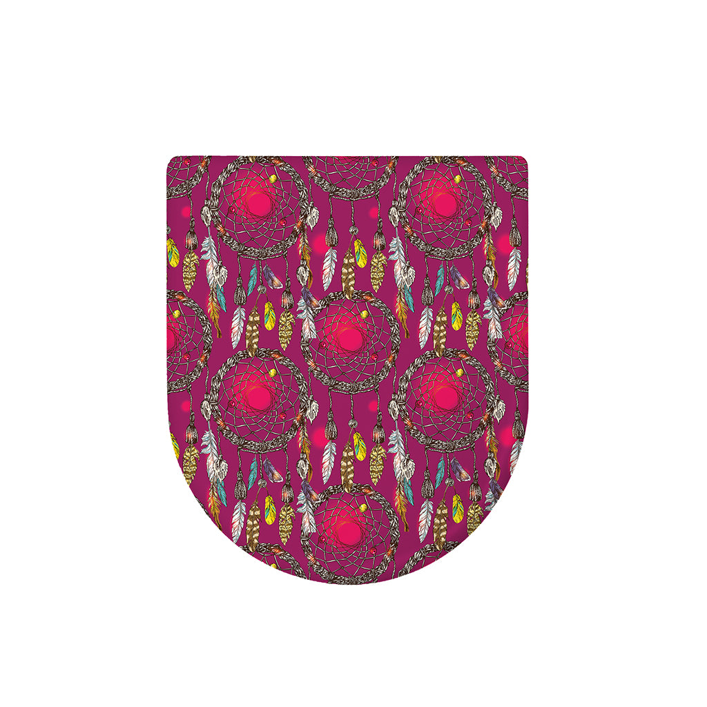 Purple Native Dream Catcher Print Toilet Lid Cover