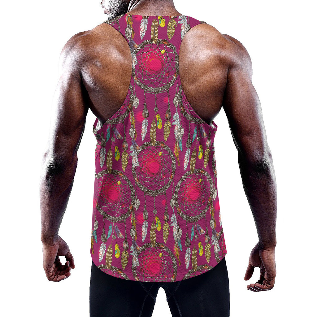 Purple Native Dream Catcher Print Training Tank Top