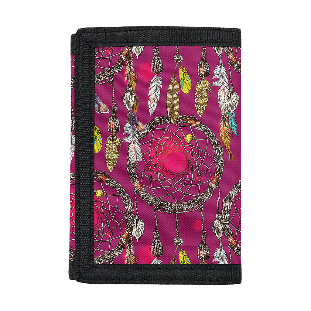 Purple Native Dream Catcher Print Trifold Wallet