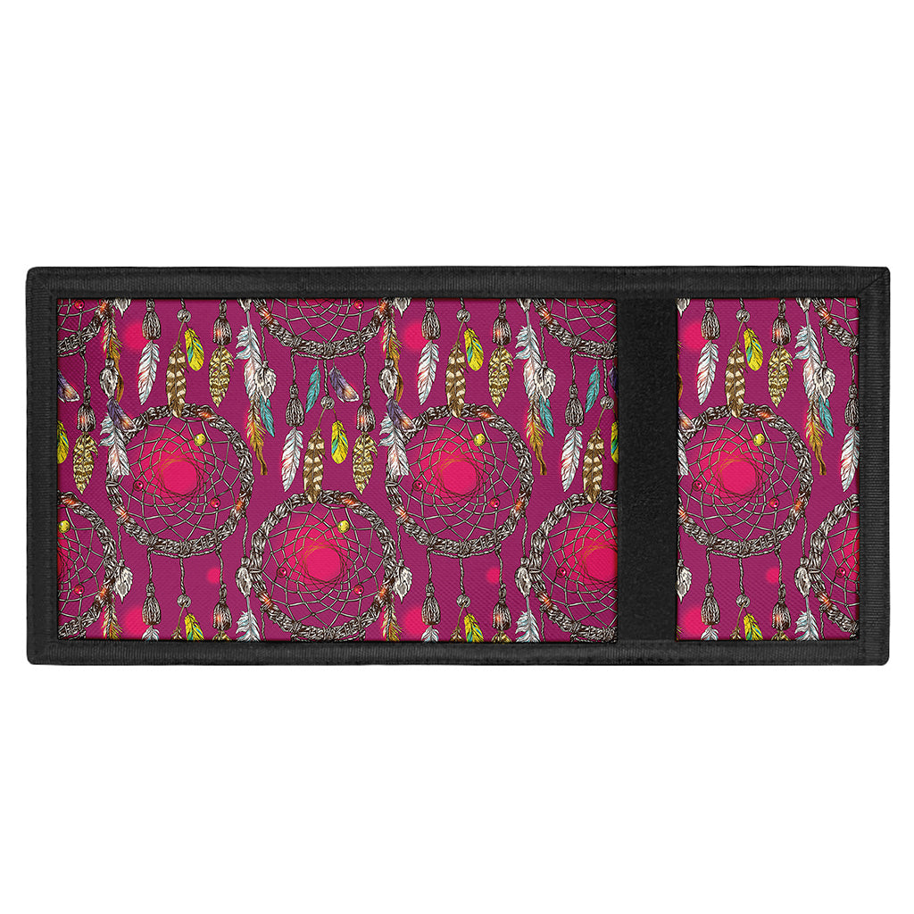 Purple Native Dream Catcher Print Trifold Wallet