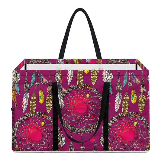 Purple Native Dream Catcher Print Utility Tote Bag