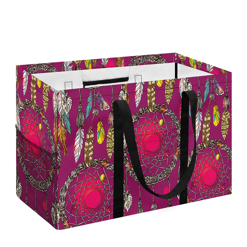 Purple Native Dream Catcher Print Utility Tote Bag