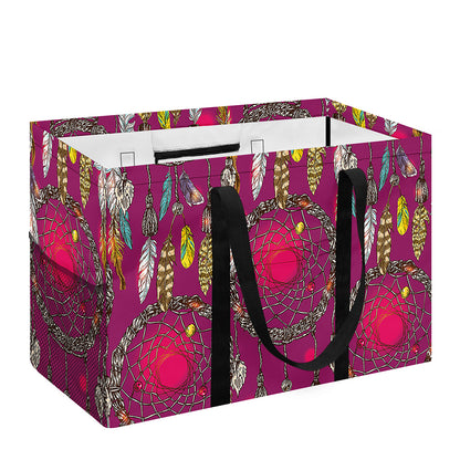 Purple Native Dream Catcher Print Utility Tote Bag