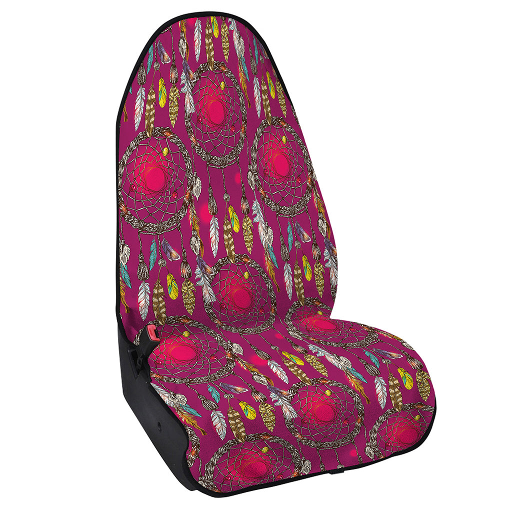 Purple Native Dream Catcher Print Waterproof Car Seat Cover