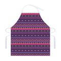 Purple Native Tribal Pattern Print Adjustable Apron