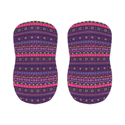 Purple Native Tribal Pattern Print Bar Stool Covers