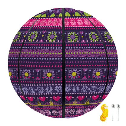 Purple Native Tribal Pattern Print Basketball