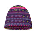 Purple Native Tribal Pattern Print Beanie