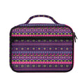 Purple Native Tribal Pattern Print Briefcase Bible Bag