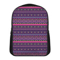 Purple Native Tribal Pattern Print Casual Backpack