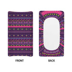 Purple Native Tribal Pattern Print Changing Pad Cover