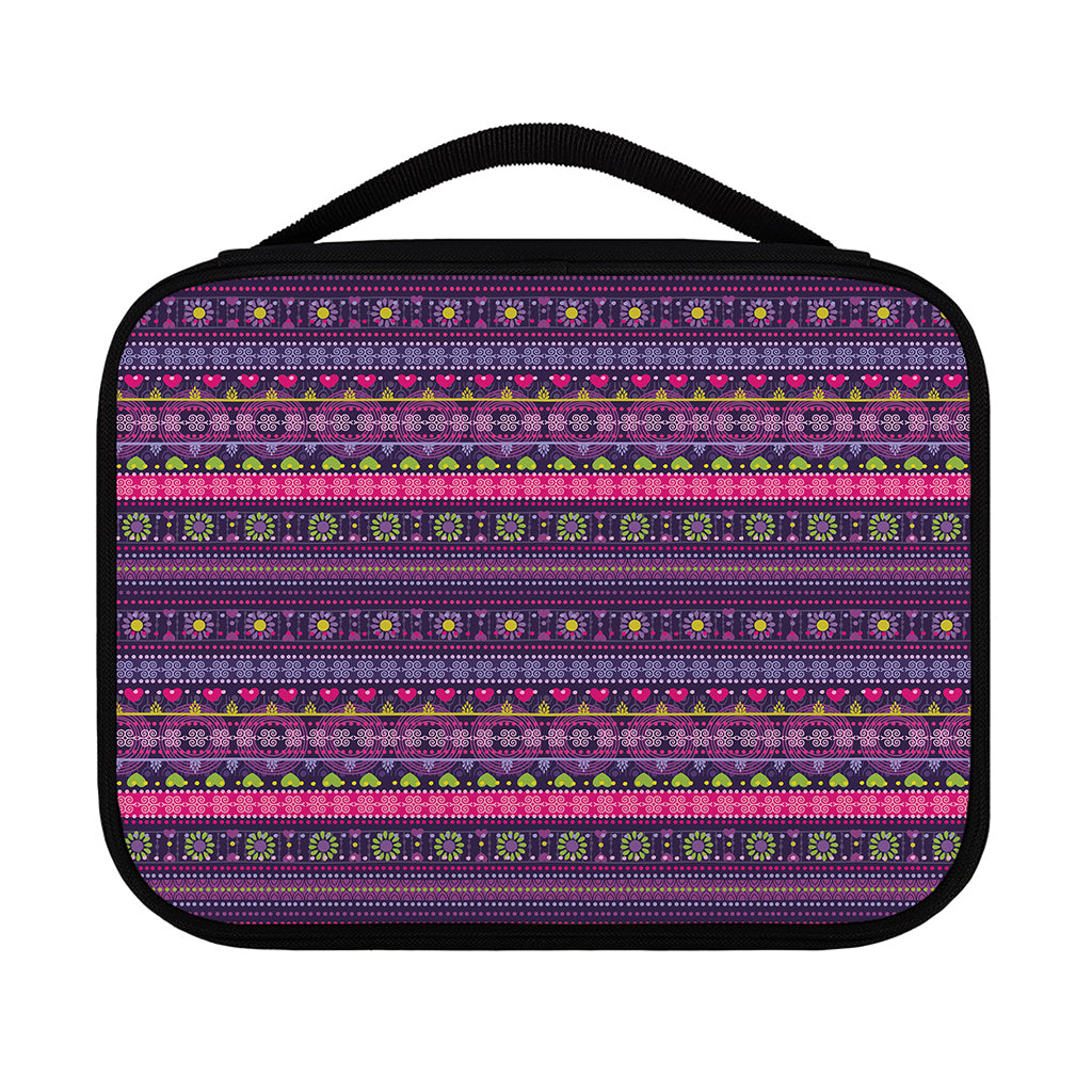 Purple Native Tribal Pattern Print Classic Bible Case