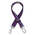Purple Native Tribal Pattern Print Dog Seat Belt