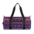 Purple Native Tribal Pattern Print Gym Bag