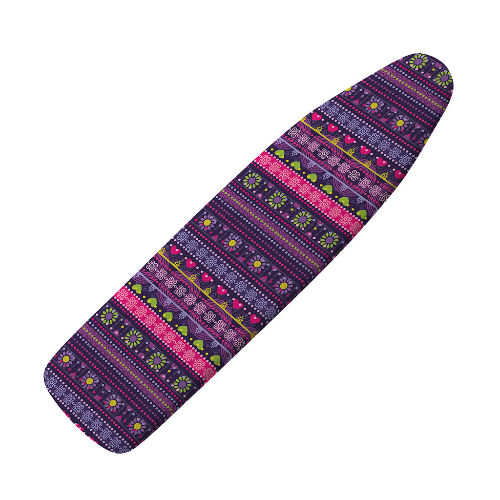 Purple Native Tribal Pattern Print Ironing Board Cover