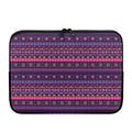 Purple Native Tribal Pattern Print Laptop Sleeve