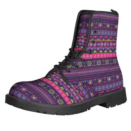 Purple Native Tribal Pattern Print Backpack