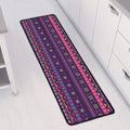 Purple Native Tribal Pattern Print Long Kitchen Mat