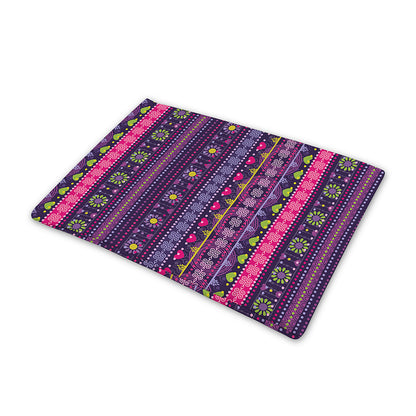 Purple Native Tribal Pattern Print Pet Cooling Mat Cover