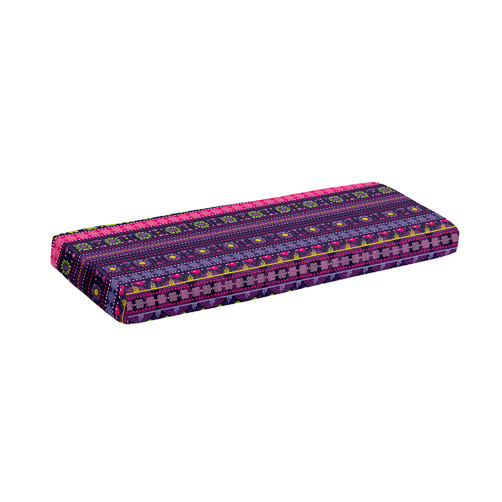 Purple Native Tribal Pattern Print Piano Keyboard Cover