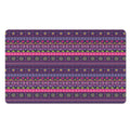 Purple Native Tribal Pattern Print Polyester Doormat