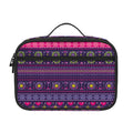Purple Native Tribal Pattern Print Portable Lunch Bag