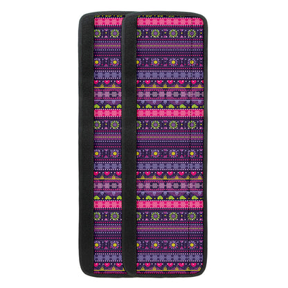 Purple Native Tribal Pattern Print Refrigerator Handle Covers