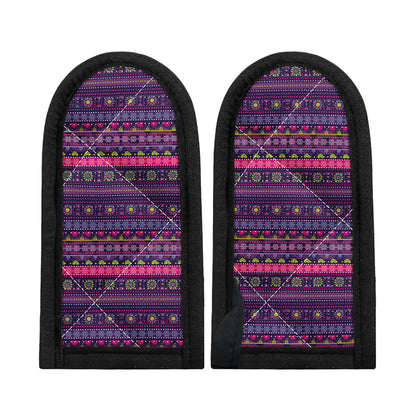 Purple Native Tribal Pattern Print Skillet Handle Cover