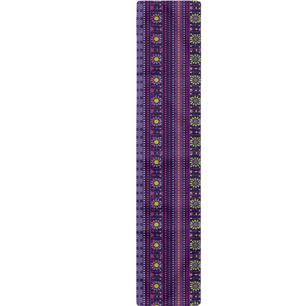 Purple Native Tribal Pattern Print Table Runner