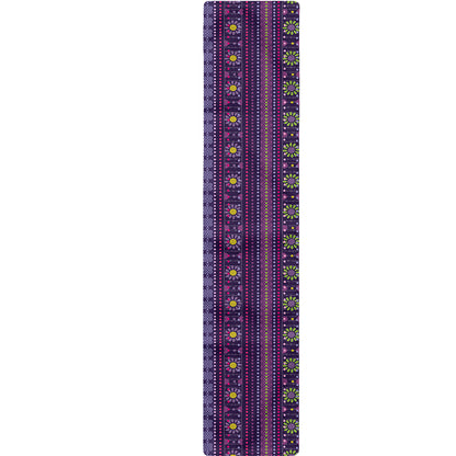 Purple Native Tribal Pattern Print Table Runner