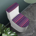 Purple Native Tribal Pattern Print Toilet Lid And Tank Cover Set