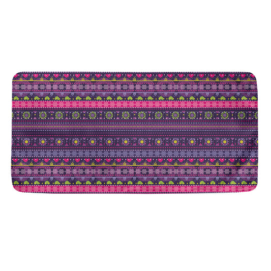 Purple Native Tribal Pattern Print Towel