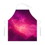 Purple Nebula Cloud Galaxy Space Print Adjustable Apron
