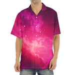 Purple Nebula Cloud Galaxy Space Print Aloha Shirt