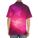 Purple Nebula Cloud Galaxy Space Print Aloha Shirt