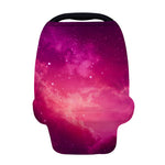 Purple Nebula Cloud Galaxy Space Print Baby Seat Cover