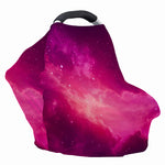 Purple Nebula Cloud Galaxy Space Print Baby Seat Cover