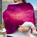 Purple Nebula Cloud Galaxy Space Print Baby Seat Cover