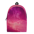 Purple Nebula Cloud Galaxy Space Print School Backpack