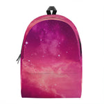 Purple Nebula Cloud Galaxy Space Print Backpack