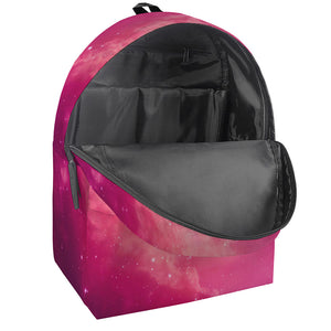 Purple Nebula Cloud Galaxy Space Print Backpack