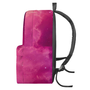 Purple Nebula Cloud Galaxy Space Print Backpack