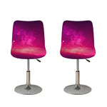 Purple Nebula Cloud Galaxy Space Print Bar Stool Covers