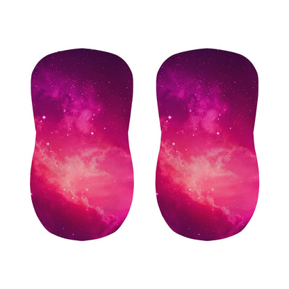 Purple Nebula Cloud Galaxy Space Print Bar Stool Covers