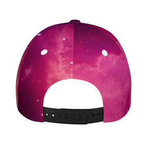 Purple Nebula Cloud Galaxy Space Print Baseball Cap