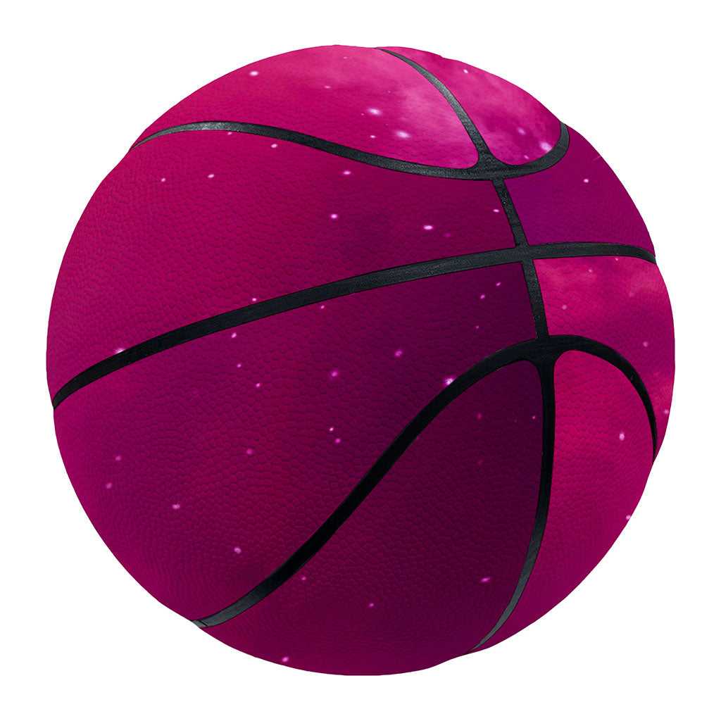 Purple Nebula Cloud Galaxy Space Print Basketball
