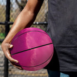 Purple Nebula Cloud Galaxy Space Print Basketball