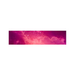 Purple Nebula Cloud Galaxy Space Print Bed Runner