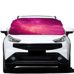 Purple Nebula Cloud Galaxy Space Print Car Windshield Snow Cover